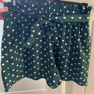 Staccato paper bag waist shorts. Size Small.